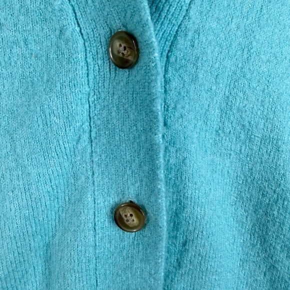 Talbots V-neck Grandpa Button‎ Down Cardigan size XS Blue - Picture 4 of 8